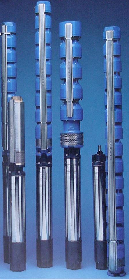 Submersible Water Pumps - Same as vertical turbine pump design - Driven from below by electric motor - Good for deep wells - High