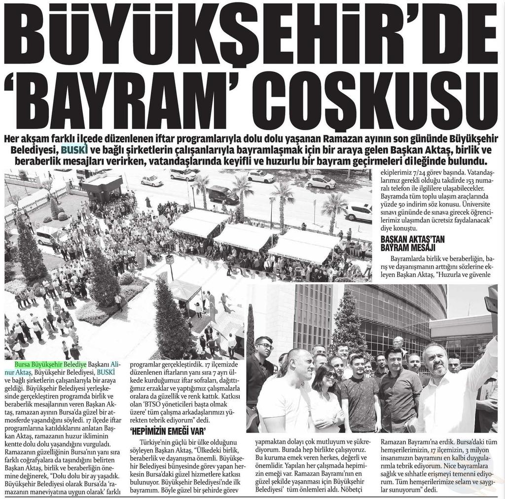 BAYRAM COSKUSU Yayın Adı : Gazete Bursa