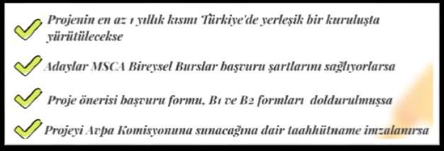 TÜBİTAK MSCA Bireysel Burslar Öndeğerlendirme Desteği TÜBİTAK proje önerilerine ön-değerlendirme desteği veriyor!