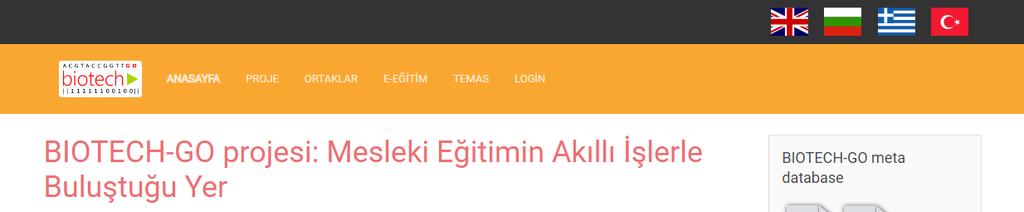 Nasıl başlanır? Başlangıçta, etkin JavaScript içeren herhangi bir tarayıcının son sürümünü kullanarak https://www.biotechgo.org/ adresini ziyaret edin.