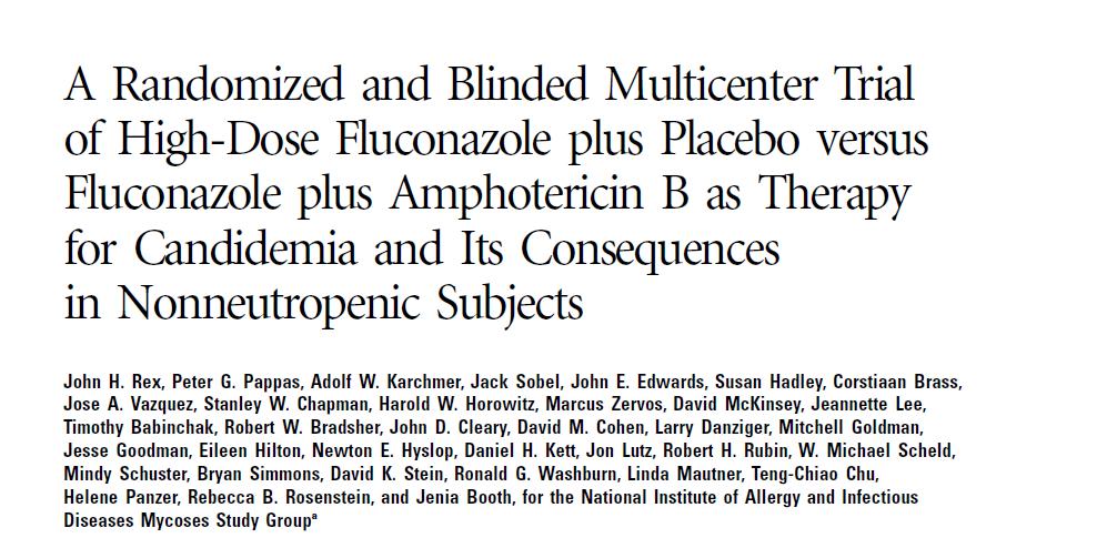 Flukonazol + plasebo vs flukonazol + AmB (5-6 gün) Kombinasyon daha başarılı ve daha yüksek oranda klirens sağlıyor 30.