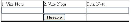 int mf, ma, sf, sa, sonuc; mf = Convert.ToInt32(TextBox1.Text); ma = Convert.ToInt32(TextBox2.Text); sf = Convert.ToInt32(TextBox3.Text); sa = Convert.ToInt32(TextBox4.