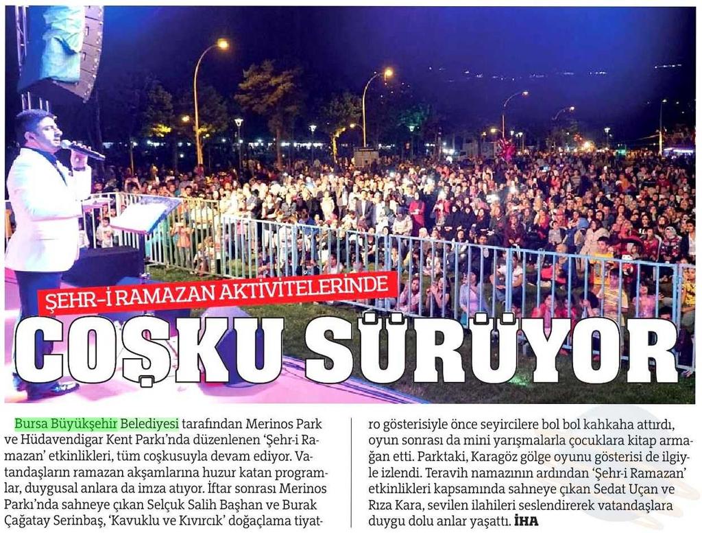 COSKU SÜRÜYOR Yayın Adı : Türkiye Gazetesi