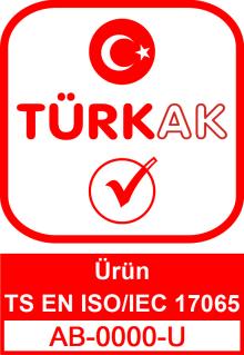 6.9 TÜRKAK Akreditasyon Markası, tif, jpg, gif ve bmp formatlarında 50 mm genişliğinde TÜRKAK tarafından hazırlanmıştır.