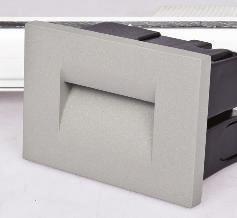 Giz Key advantages -- Slim rectangular luminaire for outdoor installation on wall.