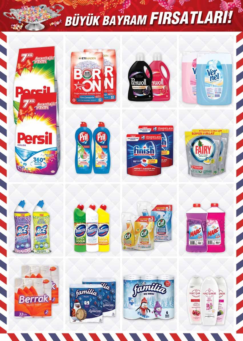 Persil Matik 7 Kg. 34.99 TL Boron Matik 4 Kg. Perwoll 3 Lt. 16.99 TL Vernel 5 Lt. 1 Pril 675 Ml. (Aloe Vera 720 Ml.) 4.99 TL Finish H.1 Arada Tablet 100 lü 59.99 TL Fairy Platinum Tablet 43 lü 39.