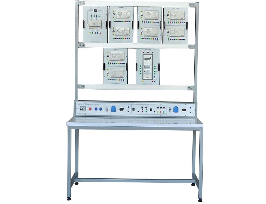 Deney setinde, yönetmeliklere uygun olarak kullanıcı güvenliği ön planda tutulmuştur. Modül kutuları metal sacdan imal edilmiş ve elektrostatik toz boya ile kaplanmıştır.