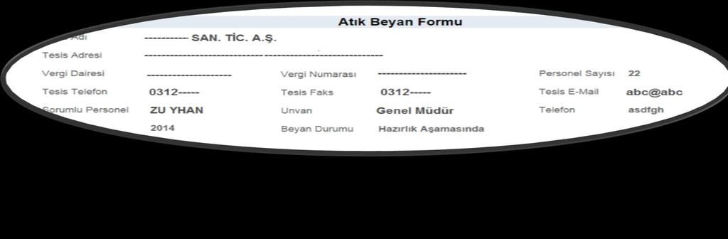 Tehlikeli Atık Beyan Sistemi (TABS) Beyan