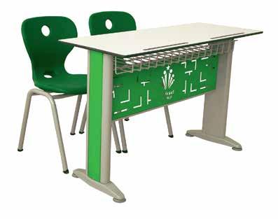 ÇİFT KİŞİLİK KOMPAKT OKUL SIRALARI / DOUBLE COMPACT SCHOOL DESKS KOM-2007 -