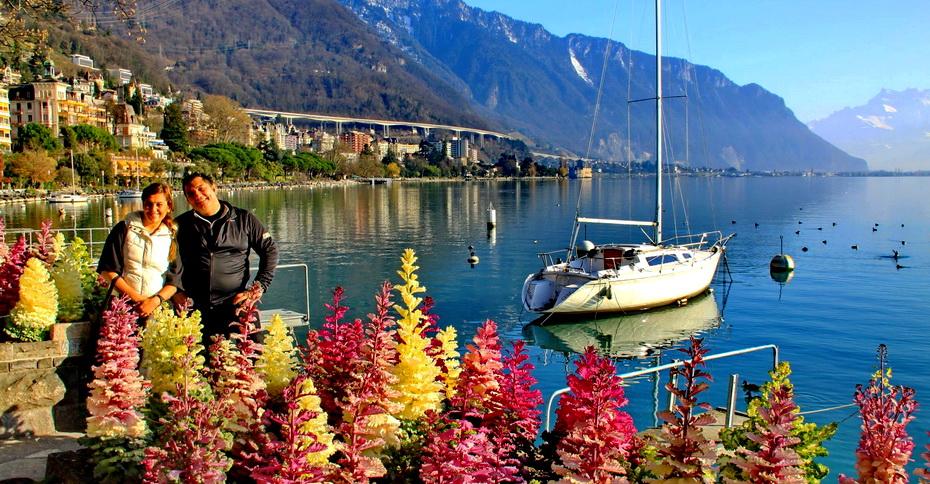 Gezimizin devamında İsviçre'nin sembolü haline gelmiş olan ve Leman Gölü içindeki kayalar üzerine inşa edilmiş olan ünlü Chillon Şatosu'nu panoramik olarak görüp, Alp Dağlarına doğru yolumuza devam