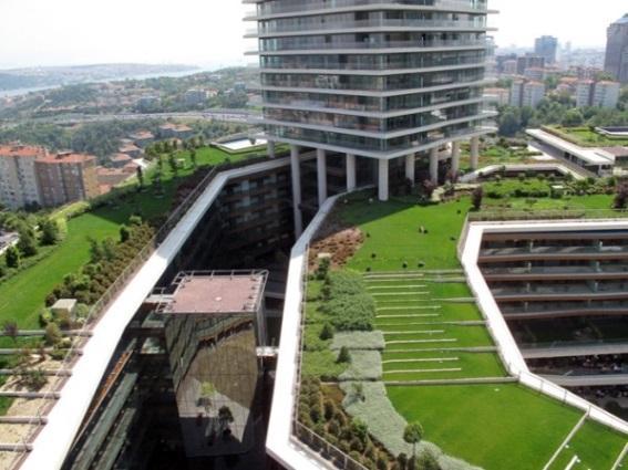collaborative green project executed by the architects, engineers and landscape designers in Istanbul.