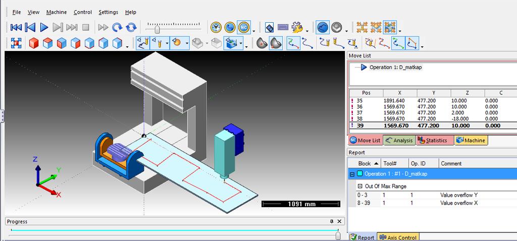 Host CAD: Simülasyon için yeni bir pencere açmayıp, işleme esnasında oluşana takım yolları direkt olarak solidworks teki parça modeli üzerinde gösterilir.