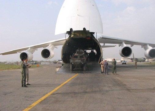 Fark yaratan tecrübe Taşınabilme Göreve zamanında ve yerinde hazır olmak için COBRA, gerektiği takdirde C-130 veya daha büyük tipteki nakliye uçaklarının içinde veya kaldırma gücü uygun CH-47, CH-53