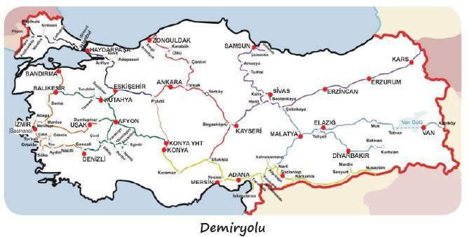 De ir yolları İlk de ir yolu İz ir Aydı İlk hızlı tre A kara Eskişehir De ir yolu ol aya ölü ler Doğu