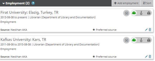 pdf Role/title: Researcher (Academic) yazılabilir. Start date: Fırat Üniversitesinde işe başladığınız tarih. End date: Fırat Üniversitesinden ayrıldığınız tarih.