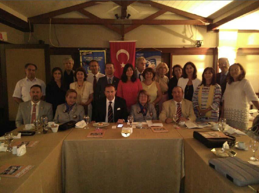 Kalamış Rotary Kulübümüzün 5 Eylül 2016 Pazartesi tarihli toplantısında Tümamiral Soner Polat Türkiye ye Yönelik Tehditler ve Çıkış Yolu konulu konuşmasını ve sunumunu yapacaktır.