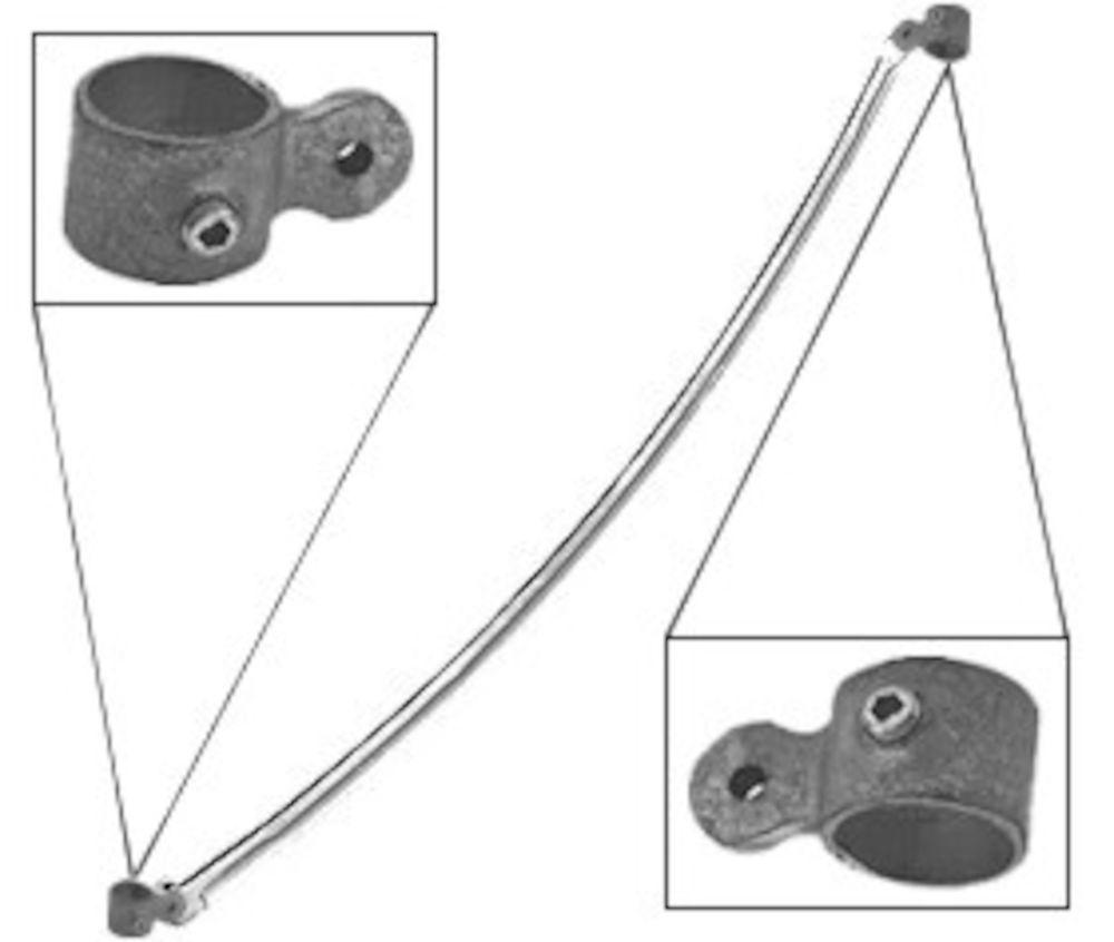 43756001 * Leg straight 2200 mm Each configuration needs the quantity of three legs, so to get a complete product you need to order three pieces of