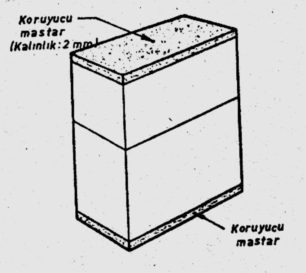 Blok Mastarların Kullanımı İki veya daha fazla blok mastarı bir araya getirilerek ölçü tamlığı sağlanıyorsa, blok mastarlarının alt ve üst yüzeyine devamlı kullanılan