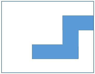 5 (12) DEÇEM (2018) Yanda bir dörtgen verilmiştir. Bu dörtgenin içindeki taralı alanın, dörtgenin alanının yüzde kaçı olduğunu tahmin ediniz?