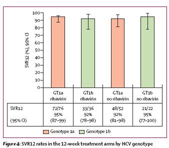 HCV genotiplerinde 12 hafta tedavi sonucu KVY 12