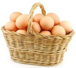 A) Yumurtalar sepetin içindedir.