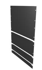 HAVA DEBISI YÖNETIMI Boş Panel 19 inç Aletsiz Kapama Paneli Hava debisi yönetiminde sık sık göz ardı edilen bir bileşen olan kaplama panelleri, kabin içindeki kullanılmayan U alanını kapatmanızı