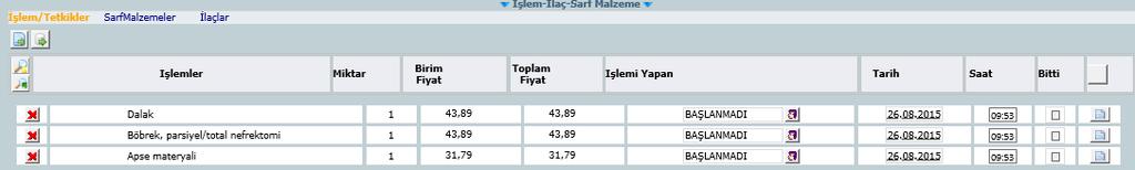 Rapor kayıt işlemleri ekranında alt kısımda ise raporla ilgili diğer alanlar devam etmektedir, uzman hekim seçimi, rapora ait ek uzman seçimi, asistan seçimi,rapor yazan kullanıcı bilgisi gibi diğer