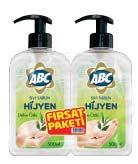 SIVI SABUN ABC Sıvı Sabun Gül Buketi Gramaj: 500 ML Koli İçi Adet: 12 ABC Sıvı Sabun Lavanta Bahçesi Gramaj: 500 ML Koli İçi Adet: 12 ABC Sıvı Sabun Hijyen Gramaj: 500 ML Koli İçi Adet: 12
