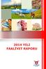 ET VE SÜT KURUMU GENEL MÜDÜRLÜĞÜ 2014 YILI FAALİYET RAPORU