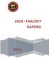 2014 - FAALİYET RAPORU