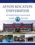 AFYON KOCATEPE ÜNİVERSİTESİ