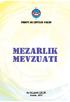 MEZARLIK MEVZUATI TÜRKİYE BELEDİYELER BİRLİĞİ MEZARLIK MEVZUATI