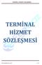 TERMİNAL HİZMET SÖZLEŞMESİ