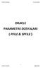 ORACLE PARAMETRE DOSYALARI ( PFILE & SPFILE )