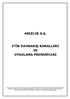 ARÇELİK A.Ş. ETİK DAVRANIŞ KURALLARI VE UYGULAMA PRENSİPLERİ