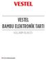 VESTEL BAMBU ELEKTRONİK TARTI KULLANIM KILAVUZU