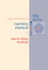 VII. FAKTÖR XI EKSİKLİĞİ TANI VE TEDAVİ KILAVUZU BÖLÜM ULUSAL TANI VE TEDAVİ KILAVUZU 2013