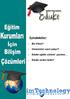 İçindekiler; Biz Kimiz? Sistemimiz nasıl çalışır? Eduke eğitim sistemi yazılımı. Eduke neden farklı?