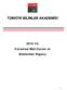 TÜRKİYE BİLİMLER AKADEMİSİ. 2014 Yılı Kurumsal Mali Durum ve Beklentiler Raporu