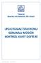TMMOB MAKİNA MÜHENDİSLERİ ODASI LPG OTOGAZ İSTASYONU SORUMLU MÜDÜR KONTROL KAYIT DEFTERİ