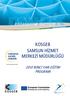 KOSGEB SAMSUN HİZMET MERKEZİ MÜDÜRLÜĞÜ 2010 İKİNCİ YARI EĞİTİM PROGRAMI