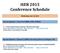 iser 2015 Conference Schedule