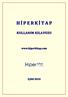 İÇİNDEKİLER. Hiperkitap... i Sistem Gereksinimleri... 1 Yasal Uyarı... 1 Hiperkitap Ana Sayfası... 1 Arama Seçenekleri... 2. Basit Arama...