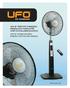 UFO 16 PORTAT F YON ZERL FERAHLATICI VANT LATÖR ATSFI-03 KULLANIM KILAVUZU UFO 16'' STAND FAN WITH IONIZER ATSFI-03 USER MANUAL