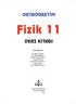 ORTAÖĞRETİM. Fizik 11 DERS KİTABI YAZARLAR