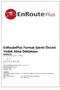EnRoutePlus Format İşlemi Öncesi Yedek Alma Dokümanı Versiyon 5.8 Döküman Güncelleme Tarihi: 13/10/2010