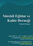 Tanıtım Dosyası. Akpınar Mah. 861. Cad 4 / 31 Çankaya / ANKARA www.dubef.gov.tr surekder@dubef.gov.tr Tel & Fax : 0312 476 76 09