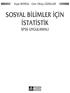 SOSYAL BİLİMLER İÇİN İSTATİSTİK