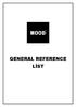 GENERAL REFERENCE LİST