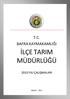 T.C. BAFRA KAYMAKAMLIĞI İLÇE TARIM MÜDÜRLÜĞÜ 2010 YILI ÇALIŞMALARI